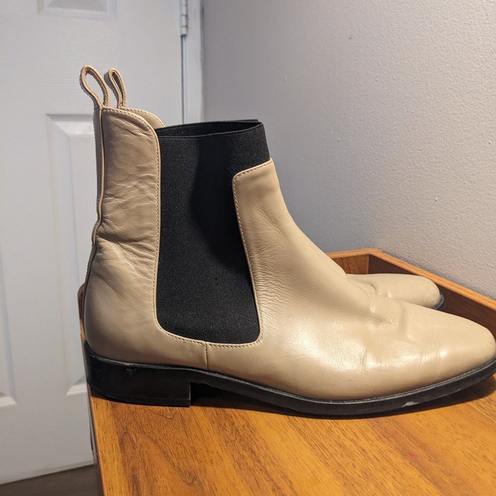 Everlane tan leather boots